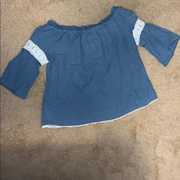 NWT Joe’s Collection Chambray Off Shoulder Top M - Picture 7 of 7